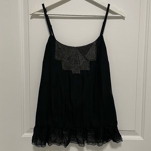 ✨2 for $20 / 3 for $25 ✨ Forever 21 XXI Black Silk Tank Top Size S